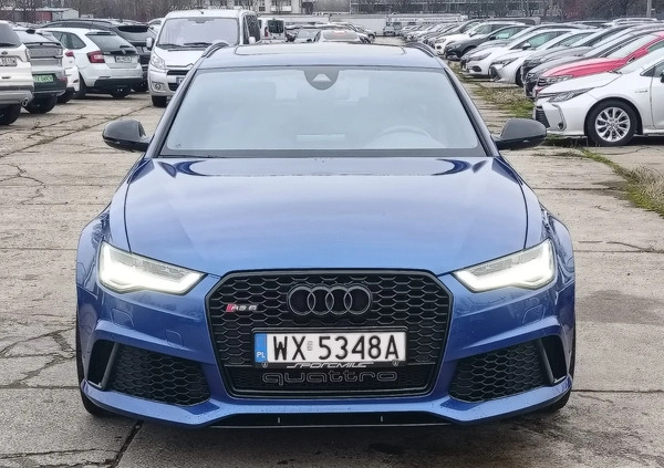 Audi RS6 cena 224967 przebieg: 204262, rok produkcji 2015 z Warszawa małe 781